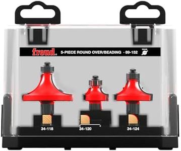 Freud 89-152 6 Piece Round Over/Beading Bit Set (1/2-inch Shank)