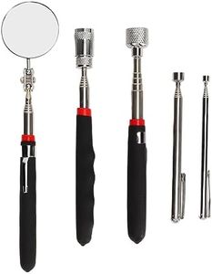 Magnetic Pickup Tool, 5 Pcs Set Stainless Steel Telescopic Magnet Stick (15LB 10LB 3.5LB 1.5LB), Magnetic Pickup and Inspection Tool Set, Valentines Day Gifts for Men, Father