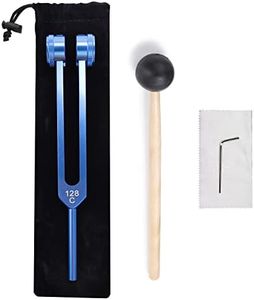 Otto 128 hz Biosonics Weighted Tuning Fork Diapason Medical 128 hertz Tuning Forks for Healing Medical Meditation Sound Therapy Instruments 128HZ