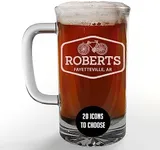 Personalized Etched 16oz Glass Beer