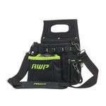 AWP TrapJaw 3-in-1 Electrician Tool Pouch with Spring-Loaded Technology, Designed for Professional Electricians and Maintenance Repair Technicians,Black