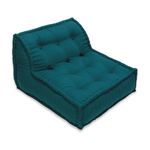 VASI IMPEX Cotton Floor Sofa Cushion - Soft & Thick Polyester Filler - Large Size Sitting Box Cushion Sofa for Reading Books| Living Room| Balcony| Garden| Yoga| Meditation Emerald Green (Pack of 1)