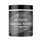 Forest Ocean 100% Natural Activated Charcoal Powder For skin & hair mask powder with vitamin A & E,detoxify skin,impurities, dead skin-150 gram