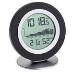 TFA Dostmann Digital Barometer Thermometer Hygrometer Cosy BARO, 35.1154.01, Suitable for The WeatherHub SmartHome System, Easy Installation, Indoor, Black