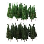 100 Pieces Model Trees Scenery Miniature Railroad Diorama Layout Architecture Trees for DIY Scenery Landscape