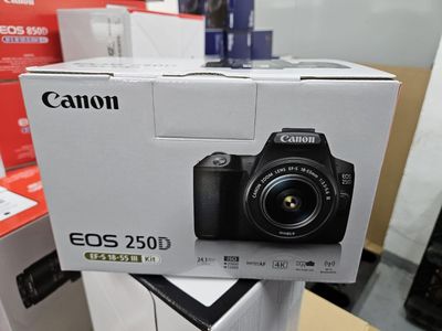 Canon EOS 250D DSLR Camera, 24MP, 18-55mm Lens – Black