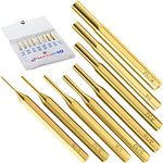 Maxopro Premium Brass Punch Set – 8 Pcs Professional Brass Drive Pin Punch Set - Non-marring Brass Punch Set for Gunsmithing - Assorted Gun Punch Set for Watch Repair Jewelry and Craft – by