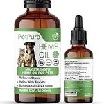 Pippa & Max Hemp Oil for Dogs and Cats & Pets - 50,000MG 50ml – Hemp Extract Made in the UK - May Help Stiff Joints & Bones, Reduce Stress and Anxiety