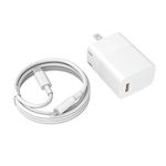 PD 20W Fast Charger for iPad 9th Generation 10.2 inch 2021 Gen A2602 A2603 A2604 A2605 and 6.6Ft Charging Cable Power Cord Supply Adapter