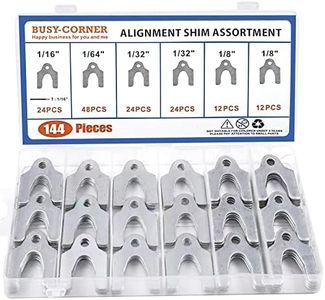 BUSY-CORNER Auto Alignment Body Shims Assortment Kit 1/16 1/64 1/32 1/8 (144 Pieces)