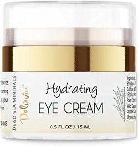 Deluvia Eye Cream Moisturizer, Under Eye and Around Eye Hydrating Eye Cream, Organic Aloe Vera, Vitamin E, Rosehip Seed Oil for Dry Skin and Wrinkles.( .5 Oz)