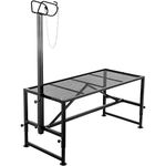 VEVOR Livestock Stand 51x23 inches, Trimming Stand with Straight Head Piece, Goat Trimming Stand Metal Frame Sheep Shearing Stand Livestock Trimming Stands