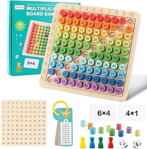 Tabelline per Bambini Montessori, Tavola Delle Moltiplicazioni, Tabella in Legno, Gioco Educativo dai 3 Anni