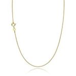 Ariana Lucci 14K Gold Filled Italian Box Chain for Women and Men, Dainty Gold Chain - 0.7mm Super Thin Gold Chain Necklace for Women, Gold Chain Necklace for Men - Non Tarnish Choker to Long, 16 inch