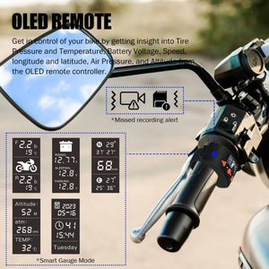 VSYSTO Motorcycle Dash Cam – 1080P Front & Rear, GPS, WiFi, Waterproof, Night Vision