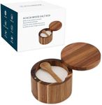 KITCHENDAO Acacia Wood Salt Cellar 