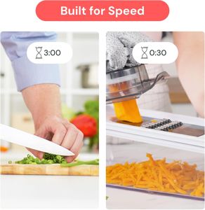 Fullstar 6-in-1 Mandoline Slicer – Adjustable Vegetable Cutter