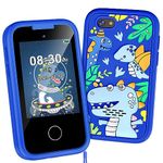 Kids Smart Phone for Boys, Christmas Birthday Gifts for Boy Girl Age 3-10 Kids Toys Cell Phone, 2.8" Touchscreen Toddler Learning Play Toy Phone with Dual Camera, Game, Music Player, 8GB Card (Blue)