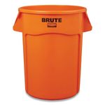 Rubbermaid Commercial Products Vented Brute Round Container 121 Litre High Vis Orange 2119308