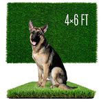 SunTurf Artificial Grass for Dogs, Dog Pee Grass, Fake Grass for Dogs Potty Training, 4x6ft Extra Large Turf Grass, Reusable Puppy Wee Wee Pads, Dog Supplies, Indoor Outdoor