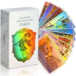 Magicseer Rainbow Tarot Cards Decks, Tarot Card And Book Sets For Beginners, Holographic Tarot Deck - Adult