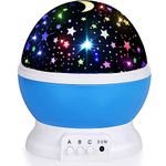 Night Lights for Kids,Star Night Light Projector for Kids Room,Glow in The Dark Stars,Christmas Xmax Birthday Gifts for Kids,Light Lamp Sensory Aesthetic Room Decor (Blue)