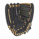 Champion Sports 14" Physical Ed. Glove - Soft Leather Front and Nylon Mesh Back for Comfort Grip | Adjustable Strap with Velcro® Closure | Closed Web | Age: H.S.-Adult | Right-Handed Glove,Black