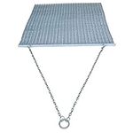 Yard Tuff Heavy Duty Durable Zinc and Steel Mesh Field Surface Leveling Field Drag Mat with Tow Rope for Manual or Vehicle Assisted Pulling, Silver