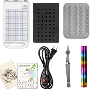 Hot Stamping Foil Machine Heated Foil System for Card Making Vinyl Film Transfer Hot Foil and Press Machine US Plug 110V Stamping Scrapbooking Tool Kits Heat Press Crafting Foiling Machine