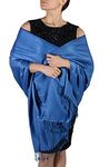 Pashmina Shawls and Wraps for Women - Ideal for Summer Weddings and Special Events - Royal Blue