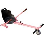 Gr8 Garden Hoverkart Go Kart HoverGoKart Adjustable Seat For Electric Self Balancing Board Hoverboard Balance Scooter Attachment Accessories Ride on Hover Cart (Pink)