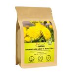 FullChea - Dandelion Leaf & Root Tea bags, 50 Teabags - Natural Dandelion Herbal Tea for Liver & Kidney Health - Non-GMO - Caffeine-free