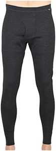 MERIWOOL Men’s Base Layer Bottoms - Lightweight Merino Wool Thermal Pants, Charcoal Gray, Large