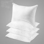 Shopylistic LTD Stripe Hotel Quality Orthopedic Side Sleeper Pillows With Extra Carded Filling - Comfortable & Firm for Neck & Back Pain Relief, Anti-Allergy Bed Pillows for Perfect Support. (4)