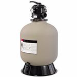 XtremepowerUS 81093 75140-V 19" InGround Sand Filter System for Swimming Pool up to 24,000 Gallons, Gray