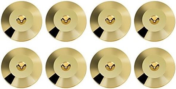 Zerone 8 Pz 25 x 4mm Universale Rame Altoparlante Punte Pads Shock Base Pad Isolamento Stand Piedi Cono Base Mats Disco da Pavimento (Oro)