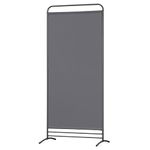 Angel Living 1 Panel Room Divider Screens Protective Screens Folding Screen Room Partitions Garden Privacy Outdoor Screens for Patio Privacy, 80 x 180cm (Grey)