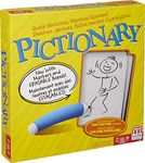 Pictionary Board Game, Drawing Game for Kids, Adults and Game Night with Dry Erase Markers and Boards