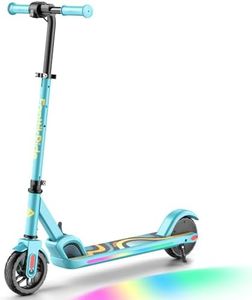 FanttikRide C9 Pro Monopattino Elettrico per Bambini 120-160 cm, Luci Arcobaleno Colorate, 8/13/16 km/h, Autonomia di 8 km, Display LED, Altezza Regolabile, Pieghevole, per Bambini fino a 60 kg, Blu
