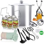 Canning Pot-Canning supplies starter kit, Stainless Steel Canning Tool Kit，Water bath canner with rack for canning.