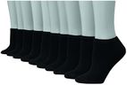 Hanes Women's No Show Sock (Pack of 10),Black,Sock Size 9-11 Shoe Size 5-9