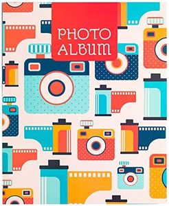 Grupo Erik: Album fotografico Vintage Camera | Album foto 13x18 con 48 tasche e copertina flessibile, Album fotografico 13 x 18 personalizzabile, Album foto 13x20, Foto 12x18 o Foto 13x19