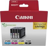 Canon PGI-2500 C M Y BK Pack of 4 cartridges (Black Cyan Magenta Yellow) Genuine (Recycled Cardboard Multipack)