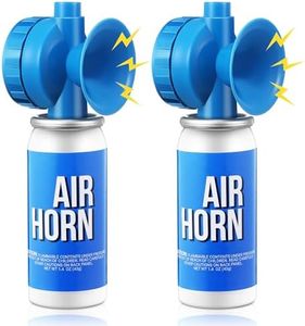 Saillong 2 Pack 1.4oz Marine Boat Air Horn, Loud Air Horns for Safety, Mini Small Blow Fog Bear Horn, Meet Coast Guard, Emergency Use for Marine Boating Sporting Events Outdoor Alarm