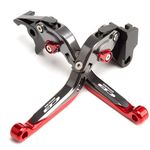 ESPEEDMTC For HONDA CB650R 2019-2023 Modified CNC aluminum Alloy 6-stage Length Adjustable Foldable Brake Clutch Lever Accessories (Red)