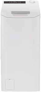 CANDY - Lave-Linge Top - Machine à Laver 8kg/1200 trs/min - Classe Énergétique B - 17 Programmes - Wifi, Commandes Semi-Tactiles, Silencieux - Blanc - 86 x 41 x 60 cm - Modèle TCAS284TM4-S