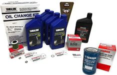 YAMAHA 2006+ F150 F175 Outboard Oil Change Kit 10W-30 4M In-Line Fuel Filter Boat Mount Fuel Water Separator Full Size Gear Lube Lower Unit Gaskets Gearcase Maintenance Kit