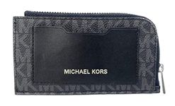 Michael Kors L Zip Wallet (Black), Black, L, Card Case