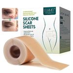 Nexllent Silicone Scar Sheets, Silicon gel sheets for Scars Transparent Medical Silicone Gel Tape for Scar Removal, Silicone Scar Tape Roll For Hypertrophic Scars and Keloids Caused by Surgery