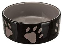 Trixie 24532 Ceramic bowl with legs, 0.8 l/ø 16 cm, Brown/Taupe